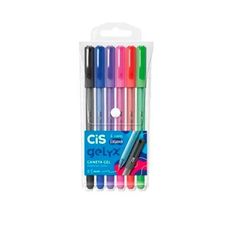 Caneta Gel Cis Gelyx Fashion 0.5mm Com 6 Cores