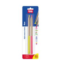 Lápis Marca Texto Fluo Amarelo/Rosa Com 2 Unidades - Tris