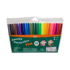 Caneta Hidrográfica Plus 24 Cores - Leo&Leo