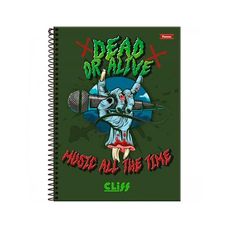Caderno Espiral Universitário Capa Dura 1x1 Cliff Masculino 80 Folhas - Foroni - Capas Sortidas