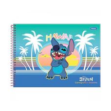 Caderno Cartografia Capa Dura Stitch 80 Folhas - Foroni