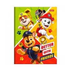 Caderno Brochura 1/4 Capa Dura Patrulha Canina Movie 80 Folhas - Foroni - Capas Sortidas