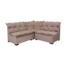 ESTOFADO CANTO HOME 3PCS 2,20X2,20M - VELUDO BEGE AREIA IN-01