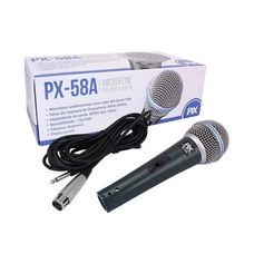 Microfone Com Fio Dinâmico Unidirecional PX-58A - Pix