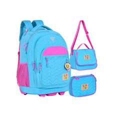 Kit Mochila Com Rodas + Lancheira + Estojo Luluca - Clio Style
