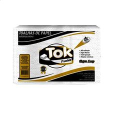 Toalha de Papel Interfolhado Tok Premium 20x20,5cm 100% Celulose Com 1000 Folhas