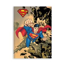 Caderno Brochura 1/4 Capa Dura Costurado Superman 48 Folhas - São Domingos - Capas Sortidas