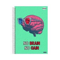 CADERNO UNIV C/D 15X1 KBOM MASCULINO AD 300F SÃO DOMINGOS - CAPAS SORTIDAS