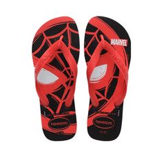 Chinelo Havaianas Top Marvel Logomania Preto/Vermelho - 37/38
