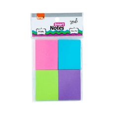 BLOCO SMART NOTES 38X51MM COLOR RS/AZ/VD/RX 50FLS - BRW