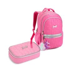 Kit Mochila de Costas + Estojo Just Unicórnio Bordado - Denlex