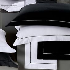 Fronha Reffinata 230 Fios Color Branco/Preto - Buettner