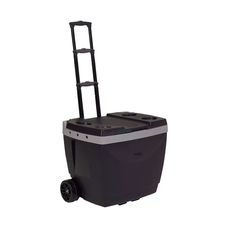 Caixa Térmica 42L Preto Com Rodas - Mor