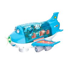 Brinquedo Avião Bate e Volta Azul com Luz e Som Azul - Zoop! Toys
