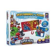 Jogo Educativo Marvel Descobrindo as Vogais - Mimo Toys