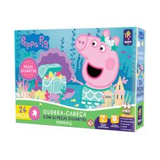 Quebra Cabeça Gigante 24 Peças Peppa Tesouro Encantado - Mimo Toys