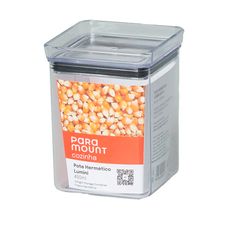 Pote Hermético Lumini Quadrado Paramount - 450ml