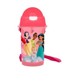 GARRAFA C/CANUDO PRINCESAS 500ML