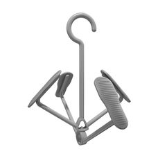 Mini Varal Para Calçados 2 Pares Cinza - Flash Limp