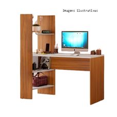 Escrivaninha Mesa Office NT 2105 Branco New - Notável