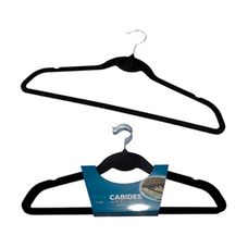 CABIDE ADU.VELUDO PLAST/METAL 45CM 5PCS 17039