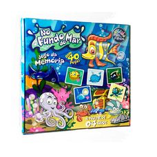 Jogo da Memória No Fundo do Mar 40 Peças - Pais & Filhos
