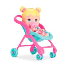 Boneca Little Dolls Glitter Carrinho de Passeio - Divertoys