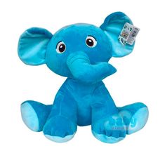 Pelúcia Zoo Elefante Azul 35cm - Unik Toys