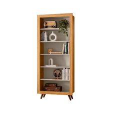 LIVREIRO RETRO FREIJO TOQ/OFF WHITE FOSCO 4430
