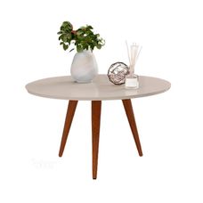 Mesa de Centro Slim Off White - Patrimar Móveis