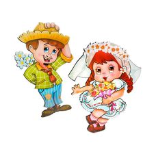 Kit Noivo e Noiva Junina Com 2 Unidades - Festa Maluca