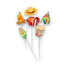 Palito Junina Sortido Com 10 Unidades - Festa Maluca
