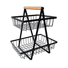 FRUTEIRA 2 ANDARES LINHA BLACK 30X18X33CM