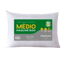 TRAVESSEIRO 50X70 MATELASSADO SUPORTE MEDIO BRANCO