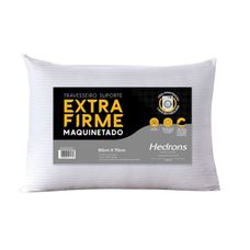 TRAVESSEIRO 50X70 MAQUINETADO SUPORTE EXTRA FIRME BRANCO