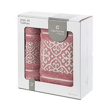 JOGO TOALHA BANHO 2PCS ROSA CHA