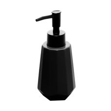PORTA SABONETE LIQ 240ML CER ORIAMI PRETO 17965