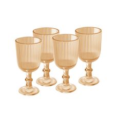 CONJ 4 TACAS VIDRO P/LICOR LINES AMBAR 75ML 20641