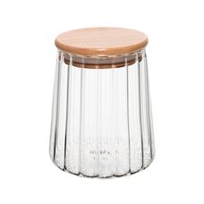 POTE DE VIDRO C/TAMPA DE BAMBU CLASSIC 500ML 20689