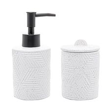KIT P/BANHEIRO 2PCS CERAMICA FLOCO BRANCO 20711