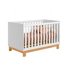 Berço Mini Cama Q Encanto Slim Branco Acetinado - Qmovi