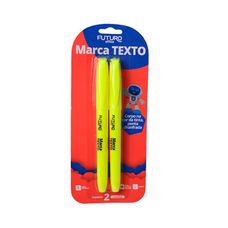 MARCA TEXTO AMARELO BLISTER C/2