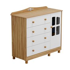 COMODA ELO NEW 1 PT BRANCO BRILHO/AMENDOA
