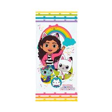 TOALHA BANHO 60X120 FELPUDA ESTAMPADA A CASA MAGICA DA GABBY