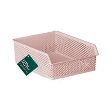 ORGANIZADOR EMPILHAVEL LIGHT ROSE 22X28X10CM 3574