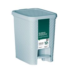 LIXEIRA C/PEDAL 12 LTS GREY LINEA 3424