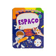 Livro Colorir com Adesivos: Espaço
