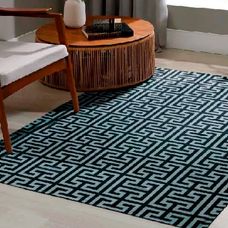 Tapete Bella Janela 1,30x2,00 Jacquard Elegance Preto