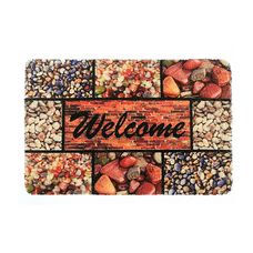 TAPETE EM PVC WELCOME ESTAMPADO