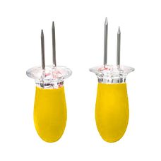 Espeto para Milho em Inox com Cabo de Silicone Vermelho - Mimo Style Espeto para Milho em Inox com Cabo de Silicone Vermelho - Mimo Style